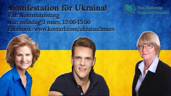Stockholm: Manifestation för Ukraina 3/3