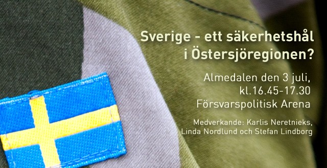Read more about the article Visby: Försvarspolitiskt seminarium 3/7